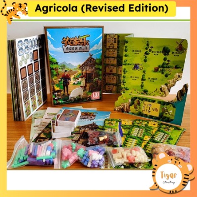 Boardgame Agricola Revised Edition + Exp 5-6 player bản Trung Engsub có luật Việt Tigarboardgame