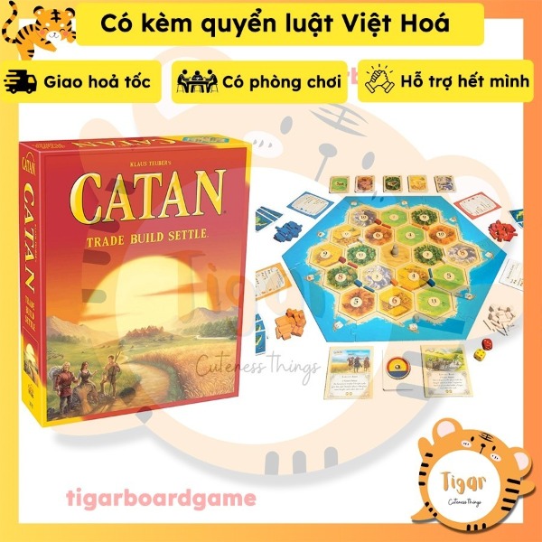 Boardgame Bộ trò chơi Catan - Xây dựng hòn đảo ngoài khơi