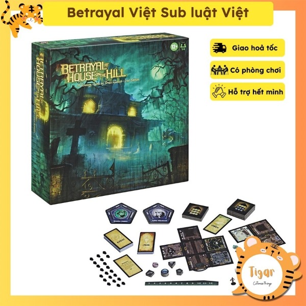 Betrayal At House On The Hill 2nd có bản Việt Sub và bản tiếng Anh trò chơi kinh dị Tigar