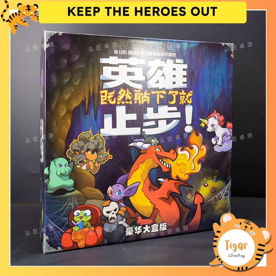 Boardgame Keep The Heroes Out + 5 expansion Game thủ hầm ngục Phiên bản Trung