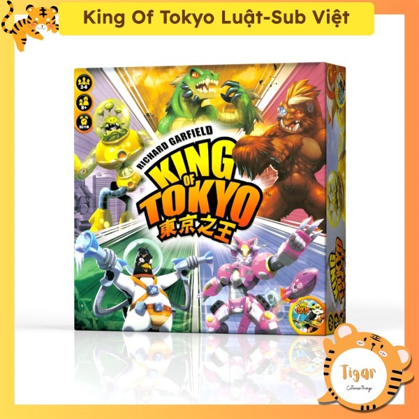 Boardgame King of Tokyo bản Trung có Sub Việt luật Việt Tigarboardgame
